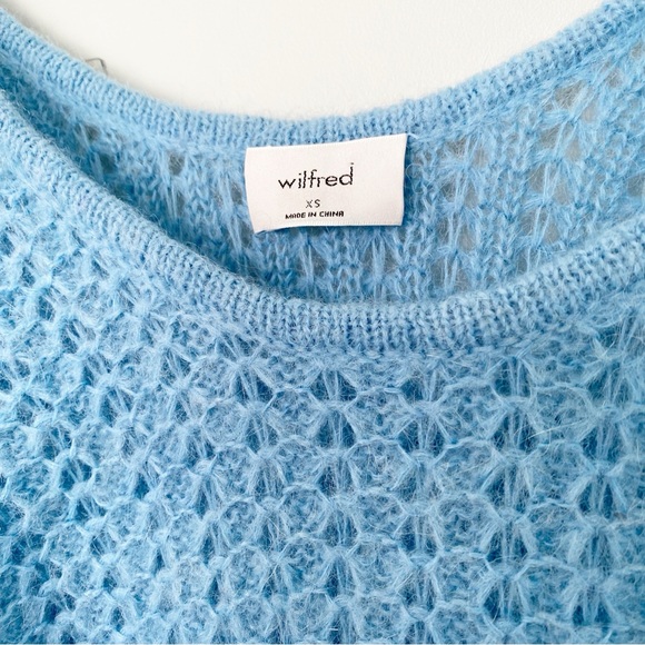 Aritzia WILFRED Raelyn Sweater in Palace Blue - Picture 8 of 9
